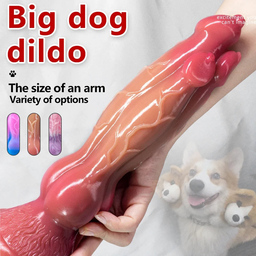 Huge Animal Dildo Butt Plug - Monster Wolf Dildo Vaginal Anal Sex Toys –  Domlust