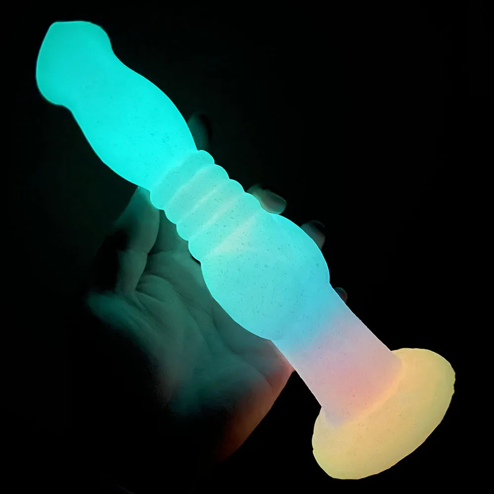 Exotic Monster Horse Dildo Butt Plug - Luminous Animal Dildos Long Ana –  Domlust