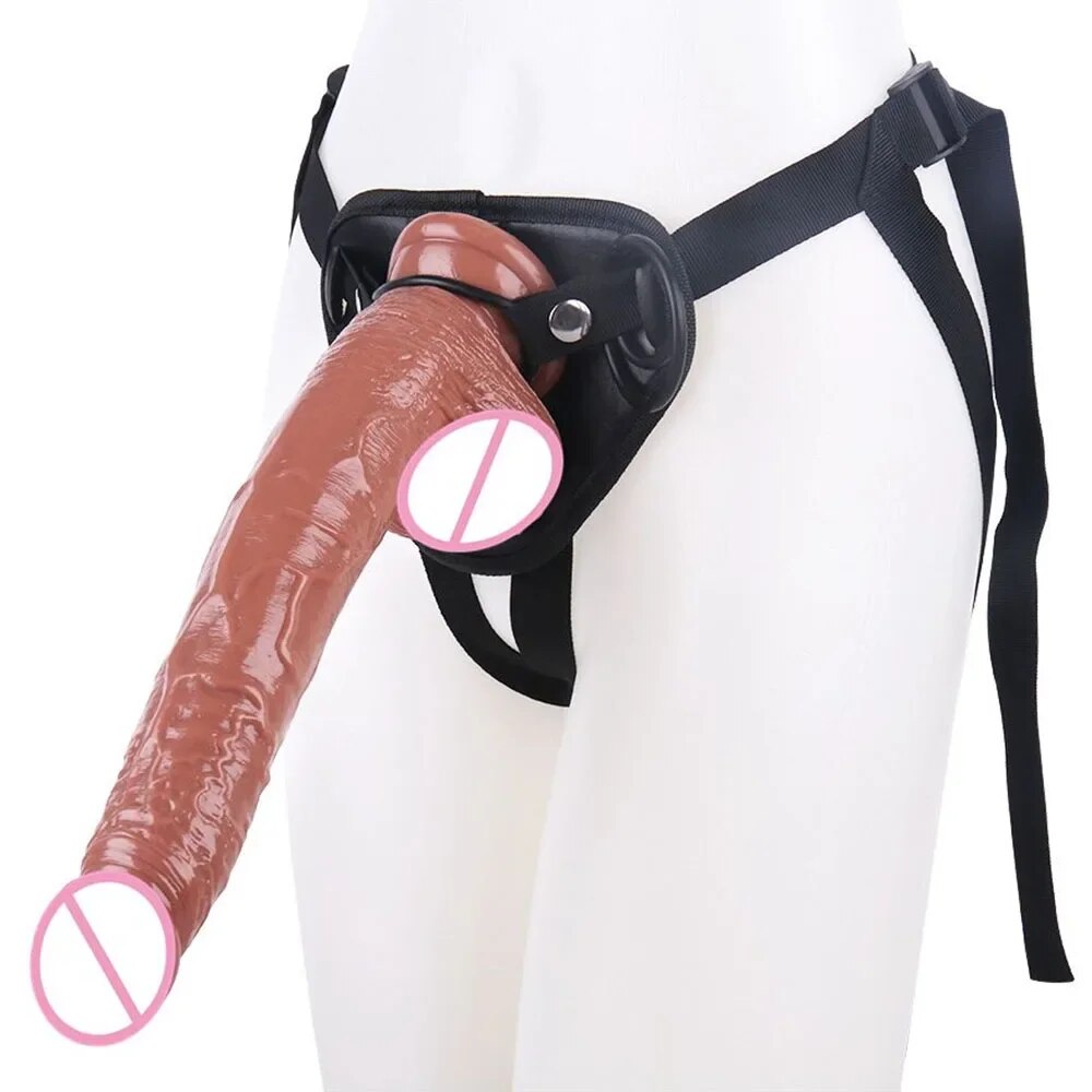 Strapless Strap-on Realistic Dildo - 12 inch Long Dildos Anal Plug Fem –  Domlust