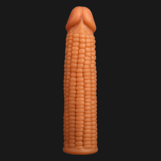 Vegetable Cock Sleeve Enlarger Condom - Fantasy Penissleeve Realistic Glans Sex Toys for Men