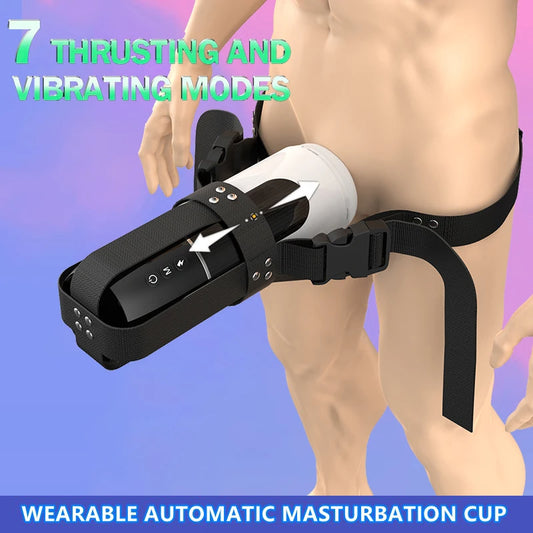 Umschnall-Masturbator für Männer – stoßende Taschenmuschi, Masturbator für Erwachsene, Blowjob, Sexspielzeug für Männer