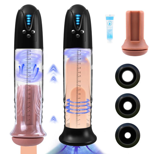 Elektrische Penispumpe, männlicher Masturbator – Vakuum-saugende Taschenmuschi, Sexspielzeug für Männer