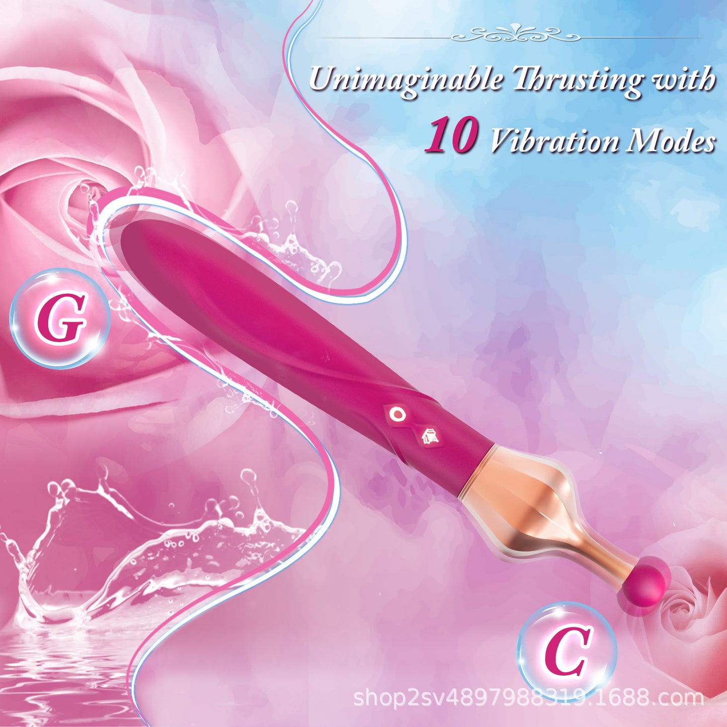 G-Punkt-Vibrator mit Doppelende, Klitorisstimulator – vibrierender Make-up-Stift, Nippel, Analsexspielzeug