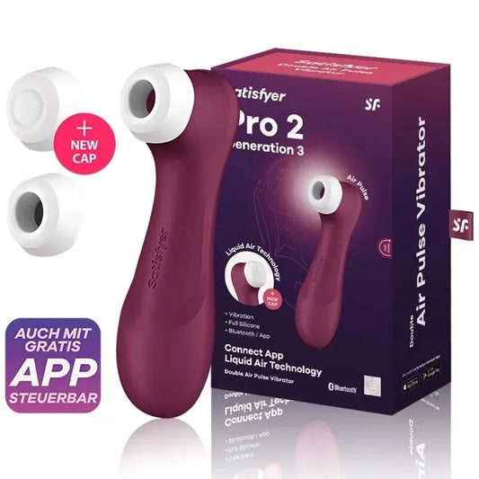 Stimulateur de clitoris contrôlé par application - Satisfyer Pro2 Generation 3 Sucker Sex Toy pour femme