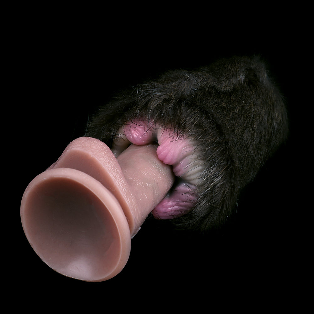 Black Cat Pussy Masturbaton Cup Sex Toy for Men - Furry Animal Vagina Penis Massage Male Masturbator