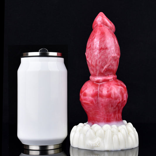 Fantasy Huge Dog Dildo - Big Knotted Animal Penis Vagina Masturbator Anal Plug Toy