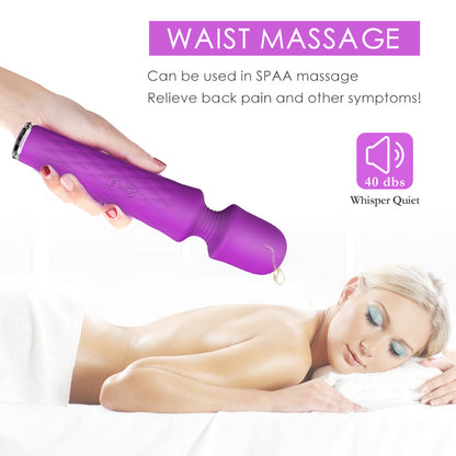 AV Wand Clit Nipple Vibrator - Handheld Powerful Vibrating Dildo Sex Toys for Women Men