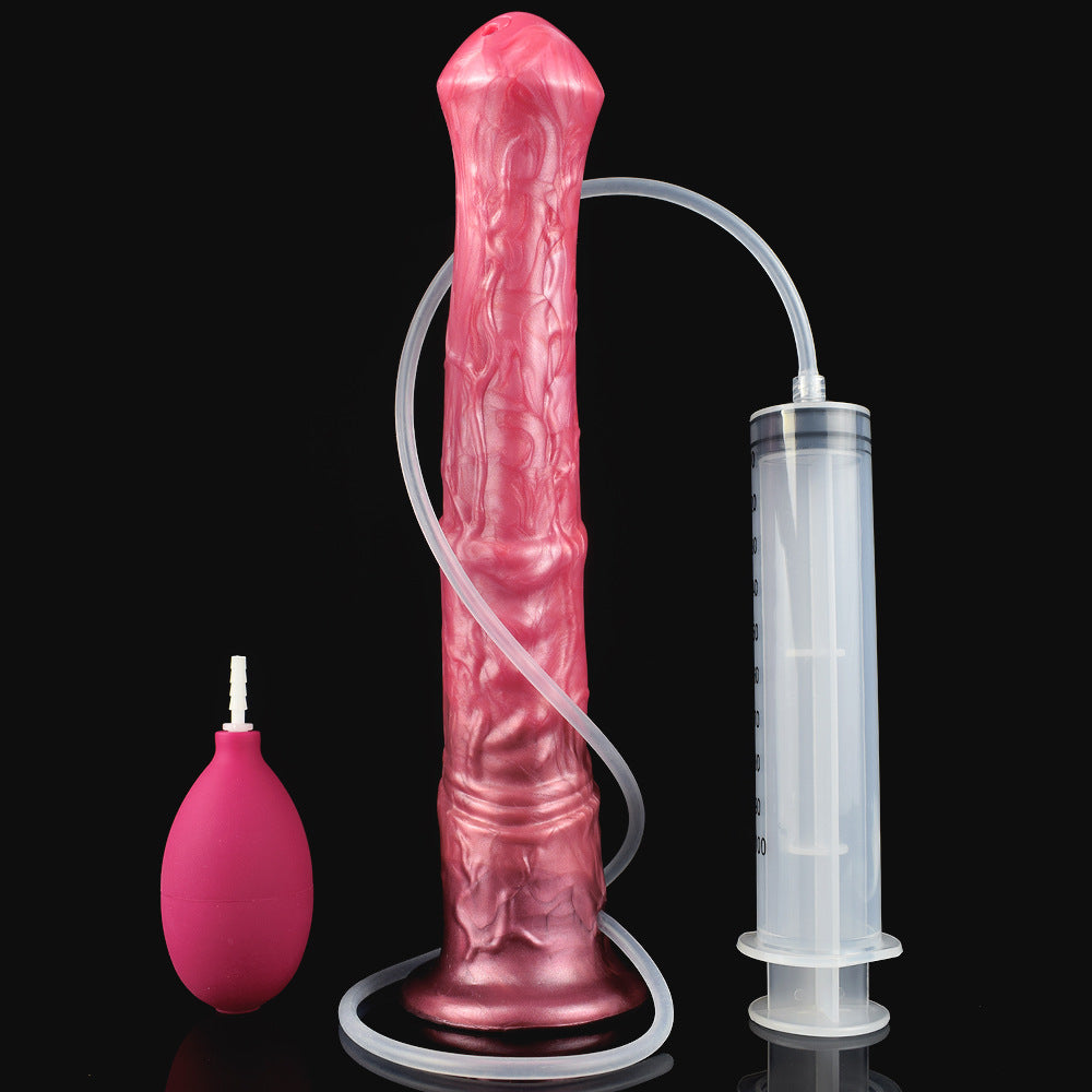 Squirting Horse Dildo Butt Plug - Fantasy Monsterdildo Riesiges Silikon Sexspielzeug für Männer Frauen