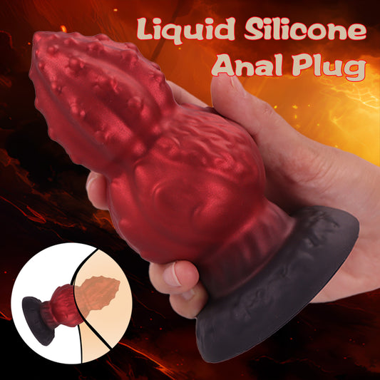 Walnut Monsterdildo Butt Plug - Silikon Anal Dilator Expander Vaginal Sexspielzeug für Männer Frauen