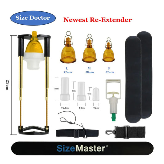 Vacuum Penis Pump Extender - Strap On Harness Cock Sleeve Enlager Sex Toy for Men