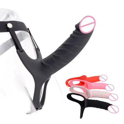 Strap On Cock Sleeve Sexspielzeug für Männer – realistisches Penisvergrößerungs-Extender-Paarspiel