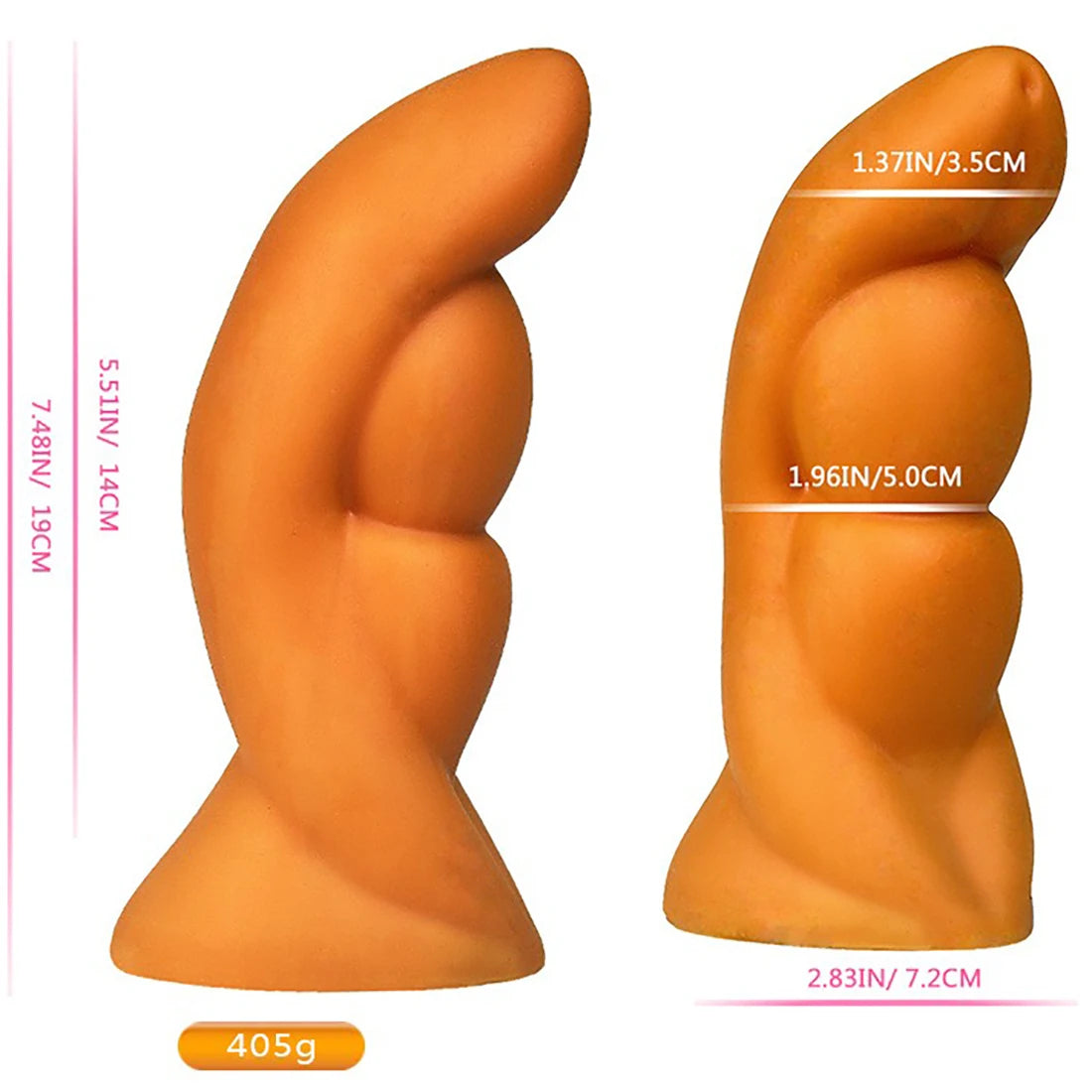 Großer Monster-Dildo-Buttplug – realistischer Analplug, Dilator, Saugnapf, Sexspielzeug