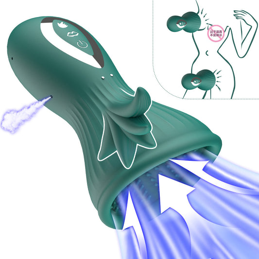 Vibrateur de clitoris léchant la langue - Jouets sexuels de stimulateur clitoridien de mamelon de ventouse orale pour les femmes