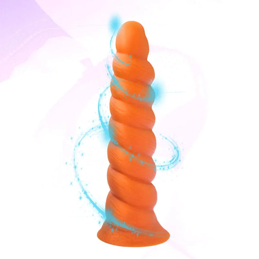 Godemichet anal en silicone - Gros plug anal en spirale masseur de prostate vaginale