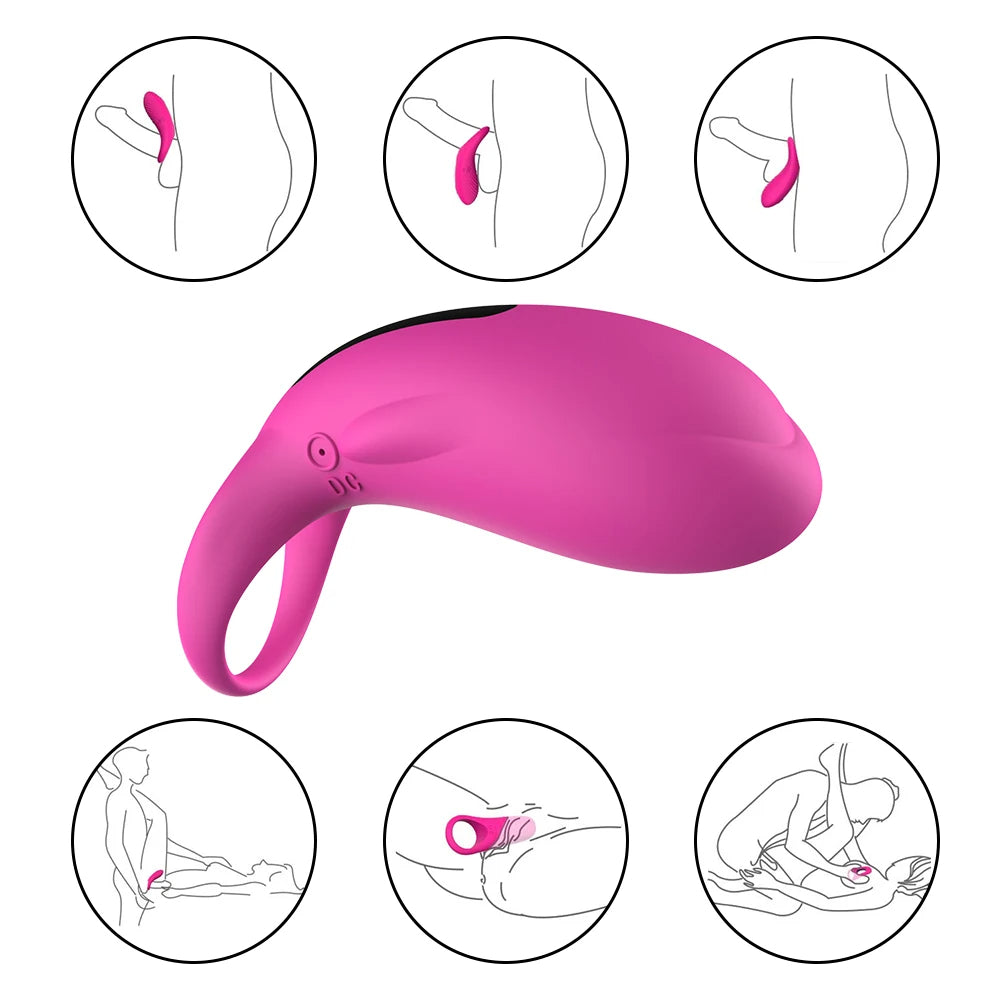 Vibrating Panty Vibrator - 36 Modes Cock Ring Clitoral Stimulator Sex Toys for Couples