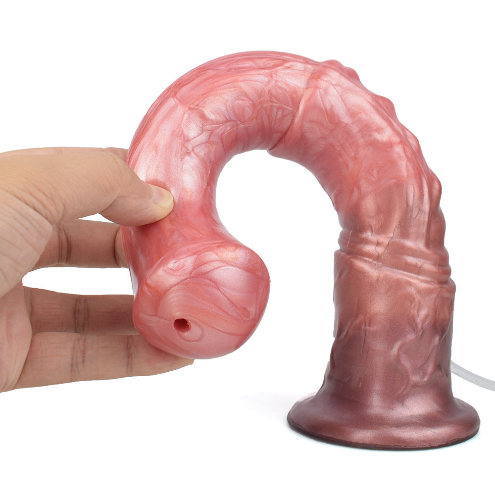 Squirting Horse Dildo Butt Plug - Fantasy Monsterdildo Riesiges Silikon Sexspielzeug für Männer Frauen