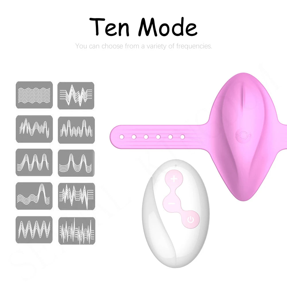 Verstellbarer vibrierender Höschenvibrator – tragbares Sexspielzeug für Frauen mit Fernbedienung
