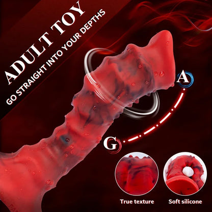 Fantasy Monster Dildo Butt Plug - Exotisches Alien Silikon Saugnapf Vaginal Prostata Spielzeug