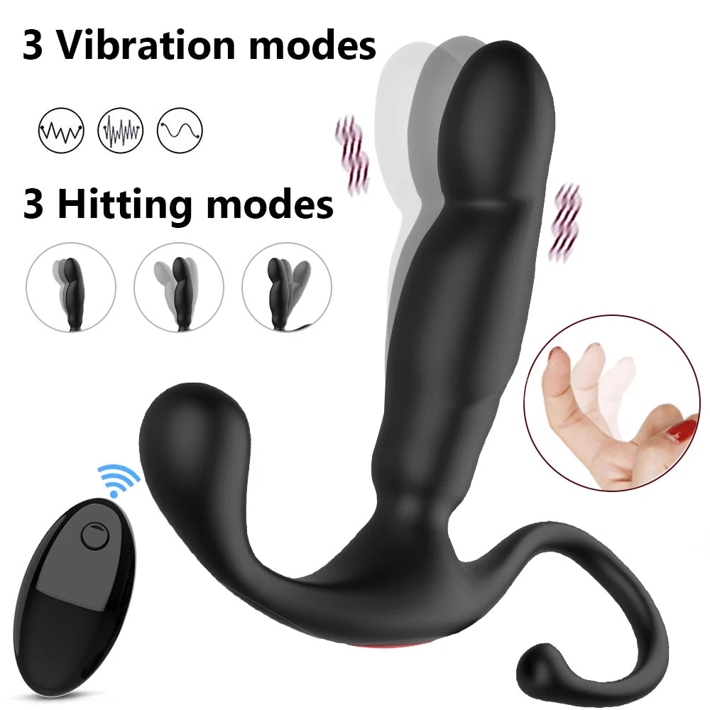 Masseur de prostate télécommandé - Massage de la prostate au doigt Plug anal Sex Toy