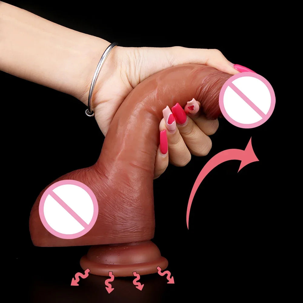 Ejakulierender Dildo-Buttplug – realistischer, spritzender Silikondildo, weibliches Sexspielzeug