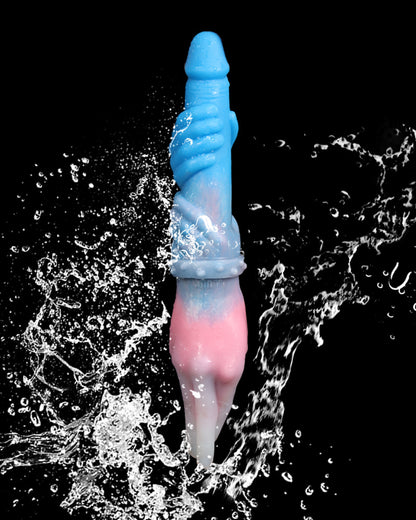 Double End Fist Dildo Butt Plug - Fantasy Colored Silicone Sex Toys for Women Lesbian