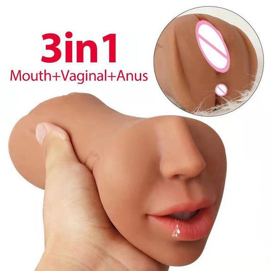 Oralsex-Taschenmuschi-Masturbationstasse – realistischer Mund-Penis-Masturbator, männliches Sexspielzeug