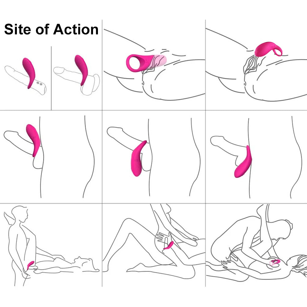 Vibrierender Höschenvibrator – 36 Modi, Penisring, Klitorisstimulator, Sexspielzeug für Paare