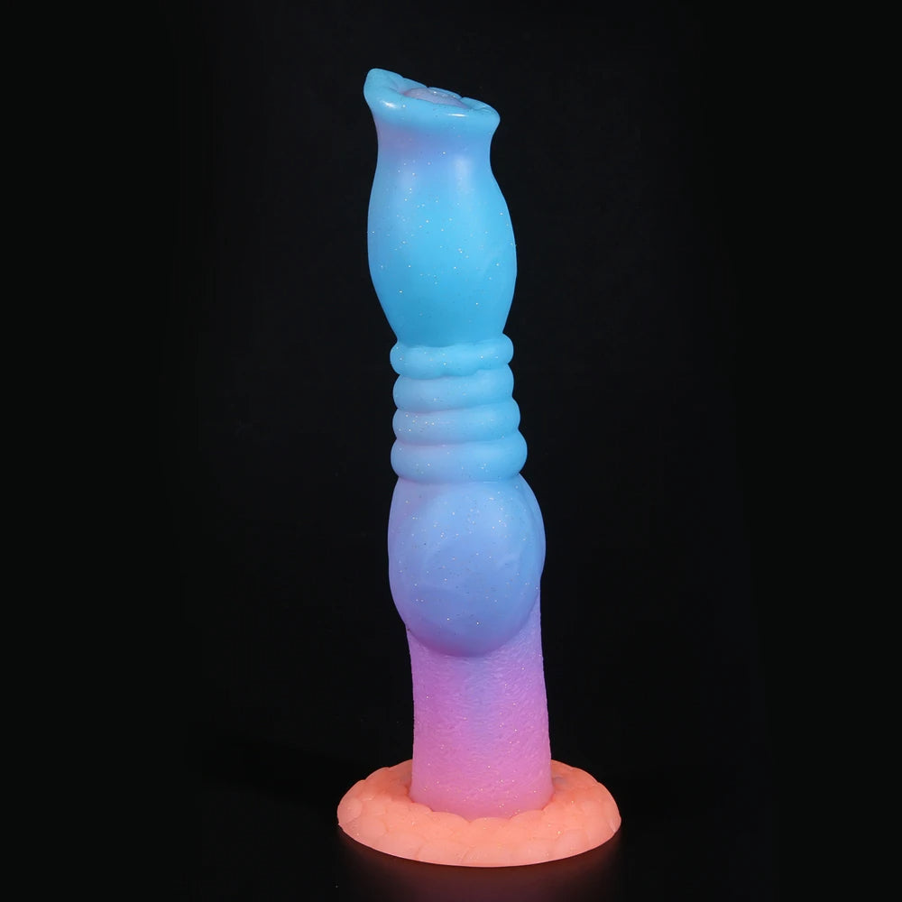 Exotischer Monsterpferd-Dildo-Buttplug – leuchtende Tierdildos, langes Anal-Sexspielzeug