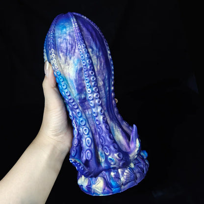Fantasy Monster Dildo Butt Plug - Exotischer Analdildo aus Silikon mit Sternenhimmel und Vaginal-Prostata-Massagegerät