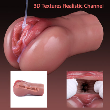 Fantasy Realistic Pocket Pussy Masturbation Cup - Life Size Women Vaginal Sex Doll Male Sex Toy