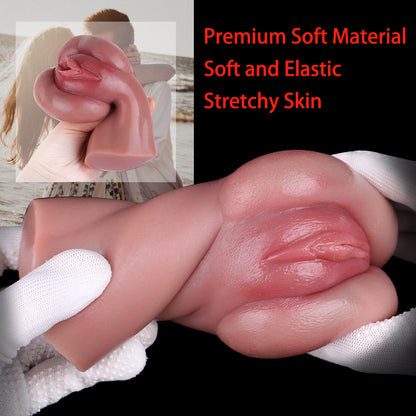 Premium Realistic Vaginal Pocket Pussy - Soft Silicone Penis Blowjob Penis Masturbation Cup