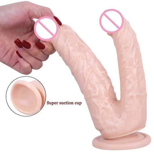 Doppelseitiger Analdildo Butt Plug - Realistische Dildos mit Saugnapf für weibliche Paare, Sexspielzeug