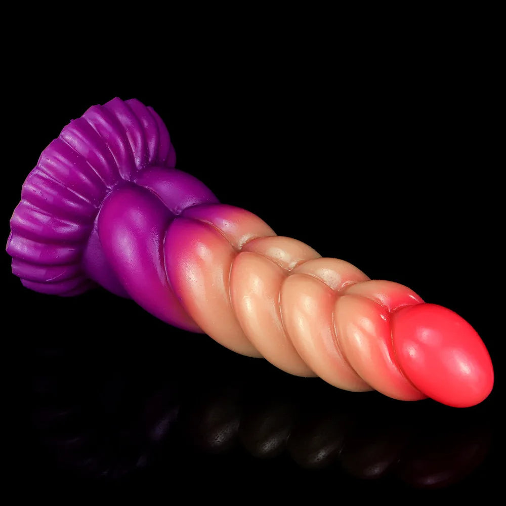 Monster Analdildo Butt Plug – Sprial Silikon Fantasy-Dildos Vagina Prostata-Massagegerät
