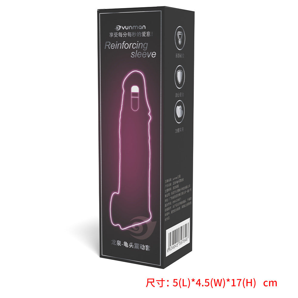 Life Size Penis Sleeve Sex Toys for Men - Realistic Dildo Condom Silicone Cocksleeve