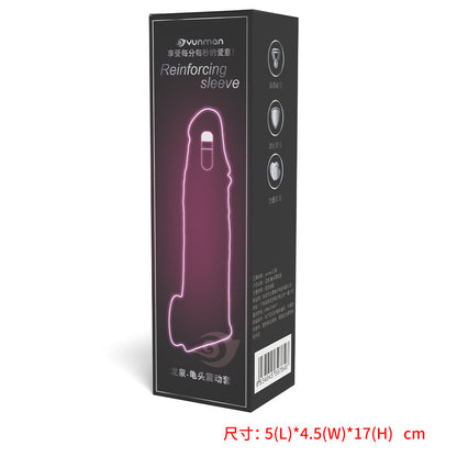 Life Size Penis Sleeve Sex Toys for Men - Realistic Dildo Condom Silicone Cocksleeve