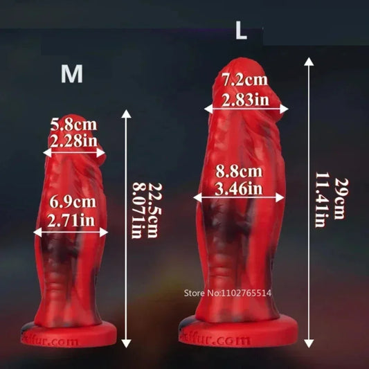 Monster Anal Dildo Sex Toys - Big Silicone Dragon Dildos Butt Plug Vagina Anal Stimulation