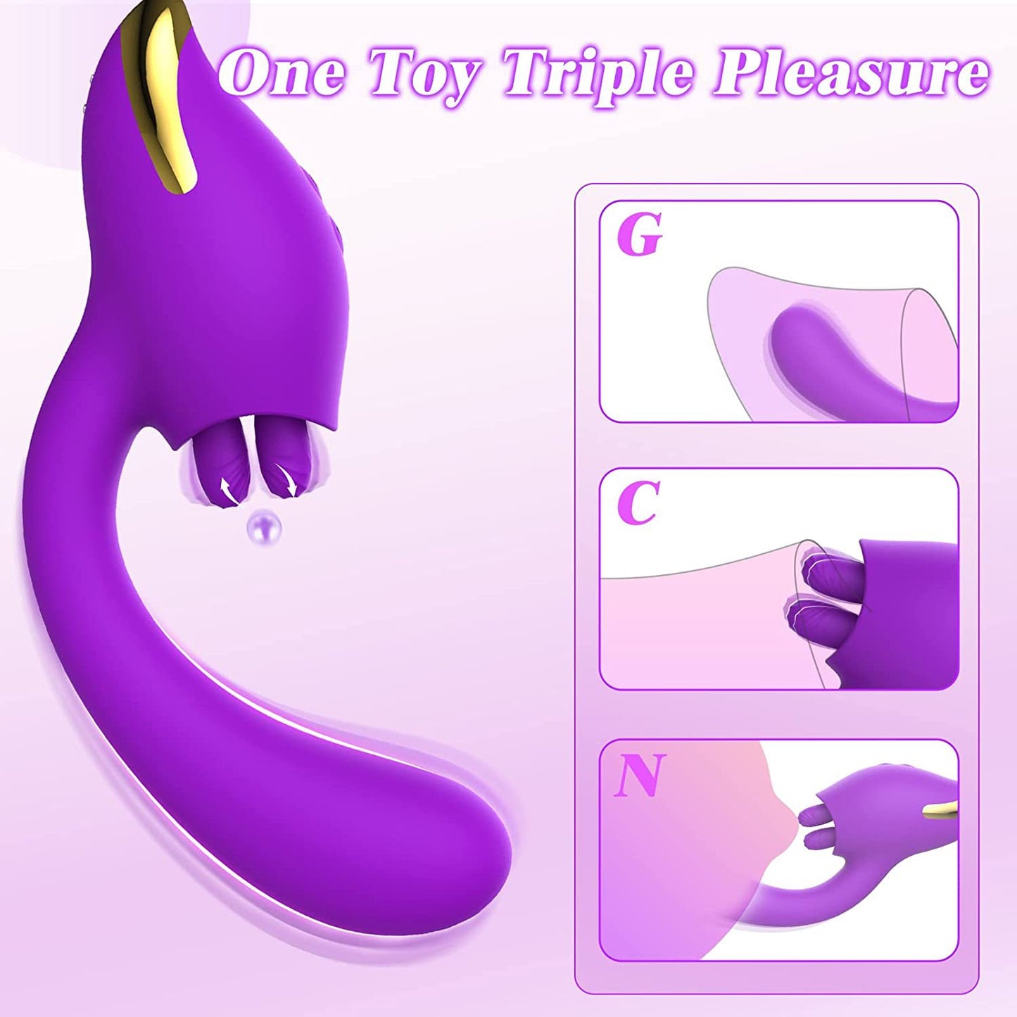 G-Punkt-Klitoris-Klemmen-Stimulator mit doppeltem Ende – vibrierender Analdildo, Klitoris-Sexspielzeug für Frauen