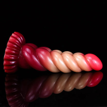 Fantasy Sprial Anal Dildo Butt Plug - Realistic Silicone Vagianl Prostate Female Sex Toys