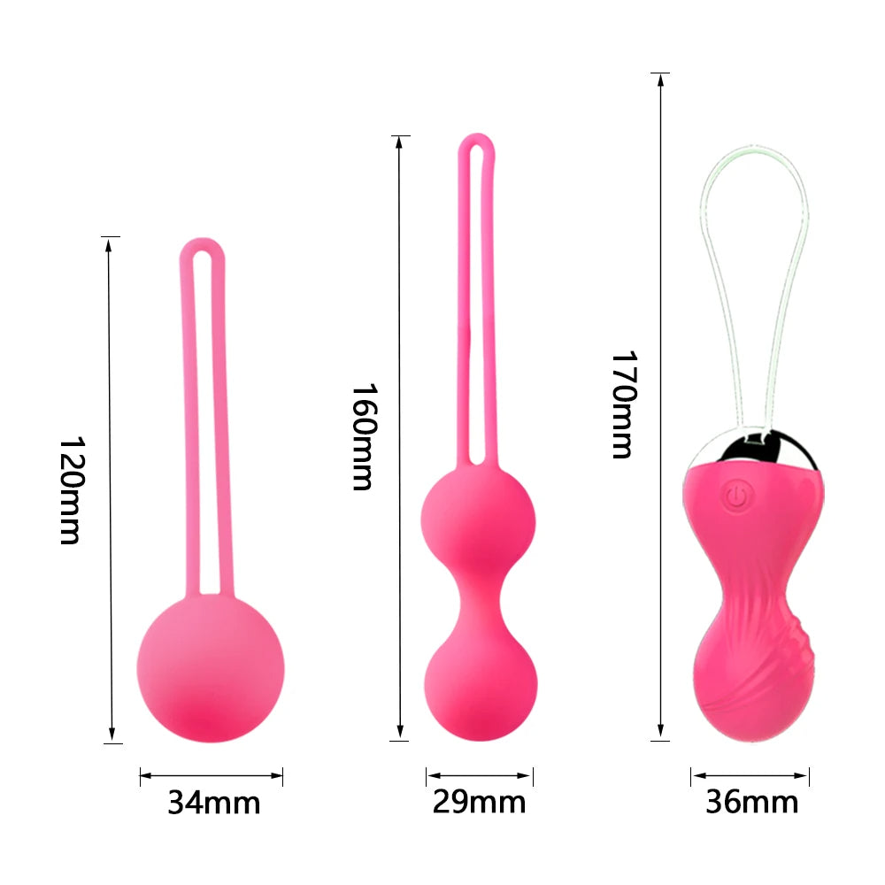 Remote Control Kegal Ball - Vibrating Panty Egg Pelvic Muscle Female Sex Toys