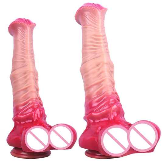 Exotischer Pferdedildo-Buttplug – riesige Monsterdildos aus Silikon, Vagina, Analsexspielzeug