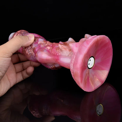 Fantasy Dragon Dildo Butt Plug - Vibrierender Monsterdildo mit Fernbedienung für die Prostatamassage