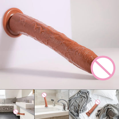 Godemichet anal réaliste de 13 pouces de long - Godes à ventouse Strapon Sex Toys