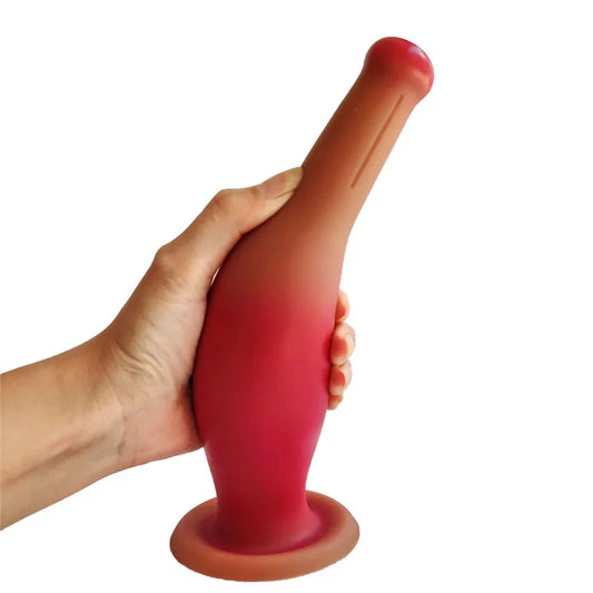 Analdildo aus Silikon mit Butt Plug – Fantasy Bowling, realistischer Dildo, Strapon-Sexspielzeug