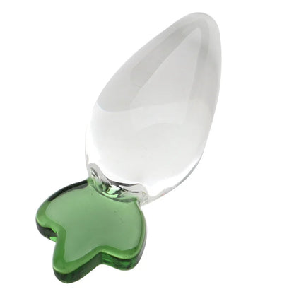Glasdildo-Buttplug – Rettich-Kristall-Analdildos, Sexspielzeug für Frauen und Männer