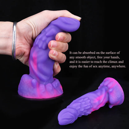 Exotischer Drachenmonster-Dildo – Silikon-Saugnapf-Buttplug G-Punkt-Prostata-Spielzeug