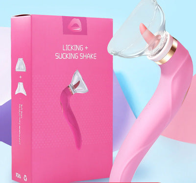 Oral Sucker Zunge lecken Vibrator – Doppelend-G-Punkt-Klitoris-Stimulator, Sexspielzeug für Frauen