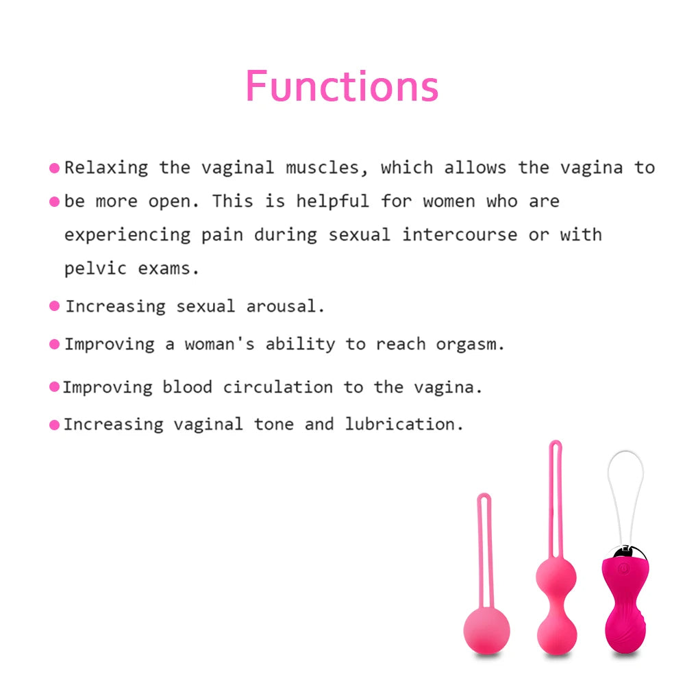 Ferngesteuerter Kegal-Ball – vibrierendes Höschen-Ei, Beckenmuskel-Sexspielzeug für Frauen