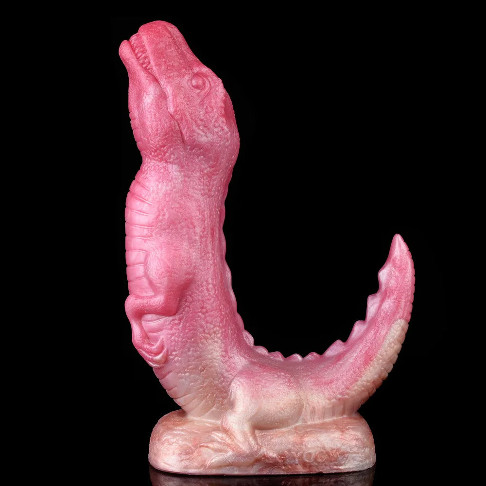 Godemiché monstre dinosaure sans bretelles, godemichet Anal en Silicone réaliste et exotique, jouet sexuel féminin