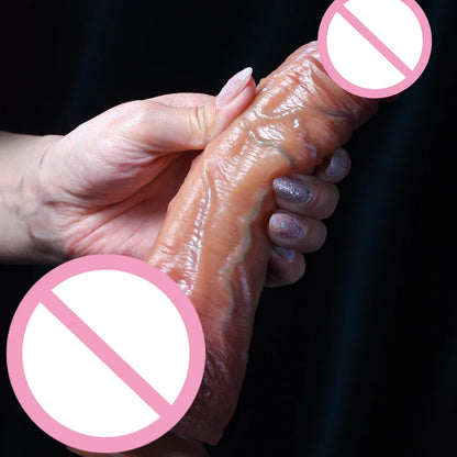 Realistischer Dildo G-Punkt-Prostata-Massage – Umschnalldildos mit lebensechten Haut-Gleitdildos und Buttplug
