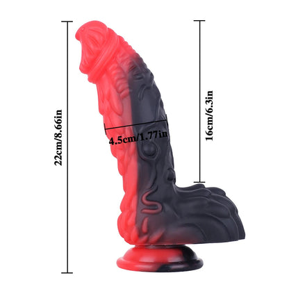 Strapless Strap On Dragon Dildo Butt Plug - Silicone Monster Dildos Anal Sex Toys